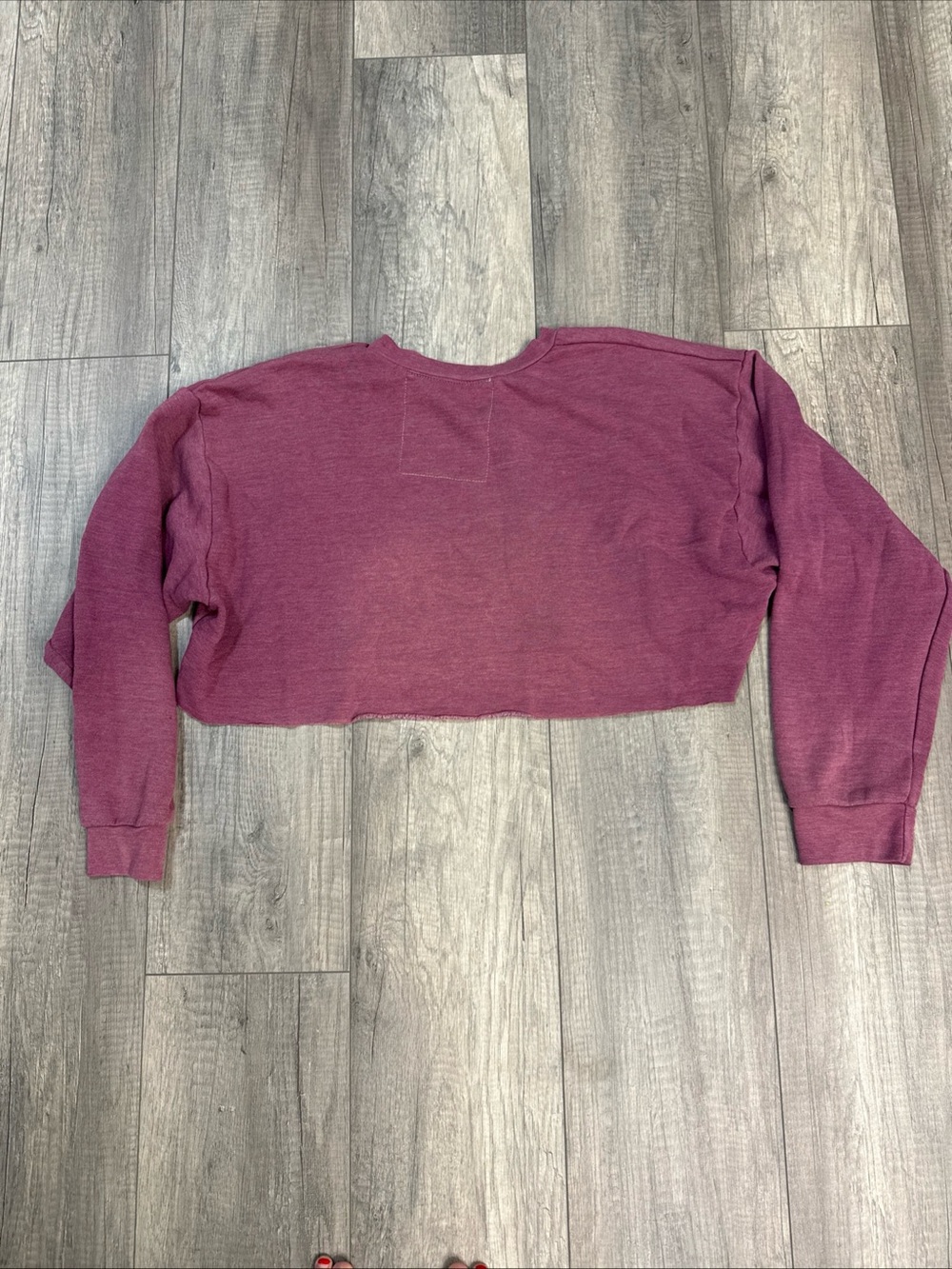 Aviator Nation Pink Cropped Sweatshirt - Picture 5 of 5